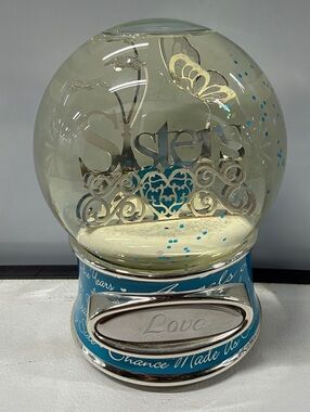 Things Remembered Sisters Music Snow Globe with Love Inscription